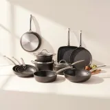 6-Piece Ceramic Non-Stick Cookware Set with Wood-Effect Handles\n5-Week Delivery thumbnail 1