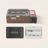 Portable Gas Grill with Interchangeable Griddle and Wire Rack thumbnail 3