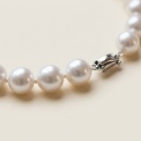 Premium Pearl Necklace 9.35-10.38mm 42 Pearls 18-Inch thumbnail 10