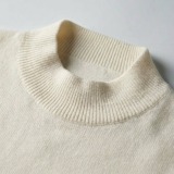 Women's 100% Cashmere Minimalist Mock Neck Sweater thumbnail 5