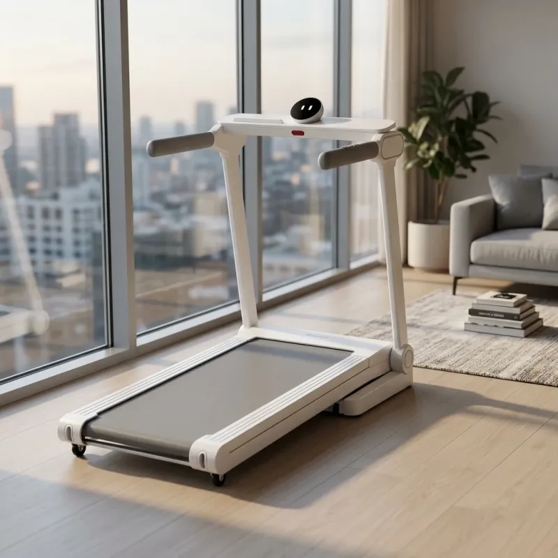 Foldable Lightweight Treadmill with Smart Interactive Display - Image 3