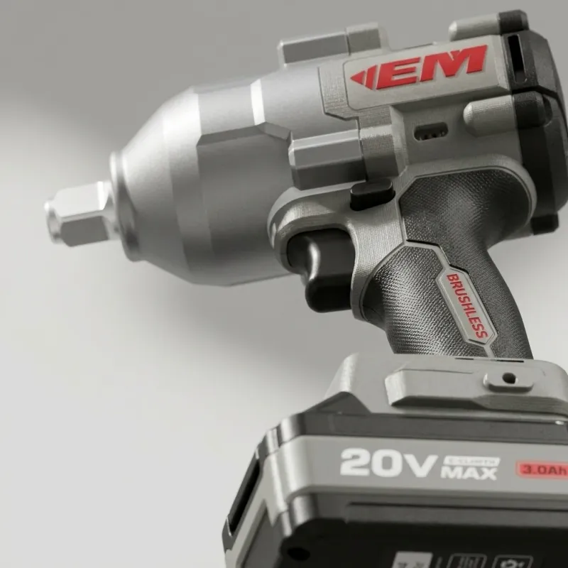 21V Brushless Cordless Impact Wrench, 700Nm Torque with 2x 4.0Ah Batteries - Image 2