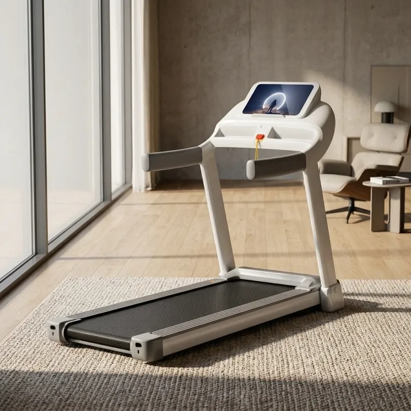 Smart Home Treadmill with Knee-Support Cushioning & HD Screen - Image 1