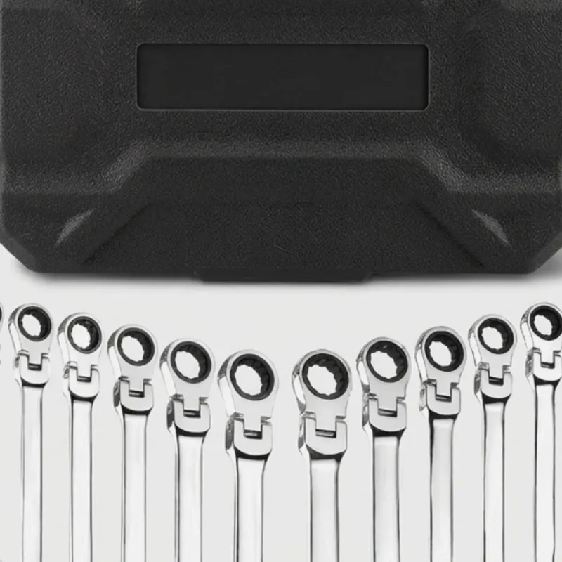 WORKPRO 22-Piece Flex-Head Ratcheting Wrench Set, Metric & SAE with Carry Case - Image 1