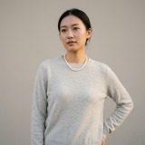 Women's 100% Pure Cashmere Crew Neck Sweater thumbnail 2