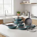 12-Piece Non-Stick Cookware Set with Glass Lids and Heat-Resistant Handles 2