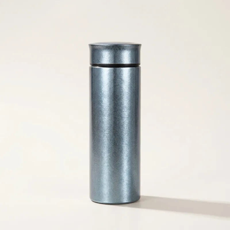 Lightweight Pure Titanium Water Bottle, 450ml Portable Insulated Travel Flask - Image 3