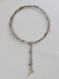 Seawater Silver-Grey Irregular Pearl Necklace, 8-11mm, 24in thumbnail 1