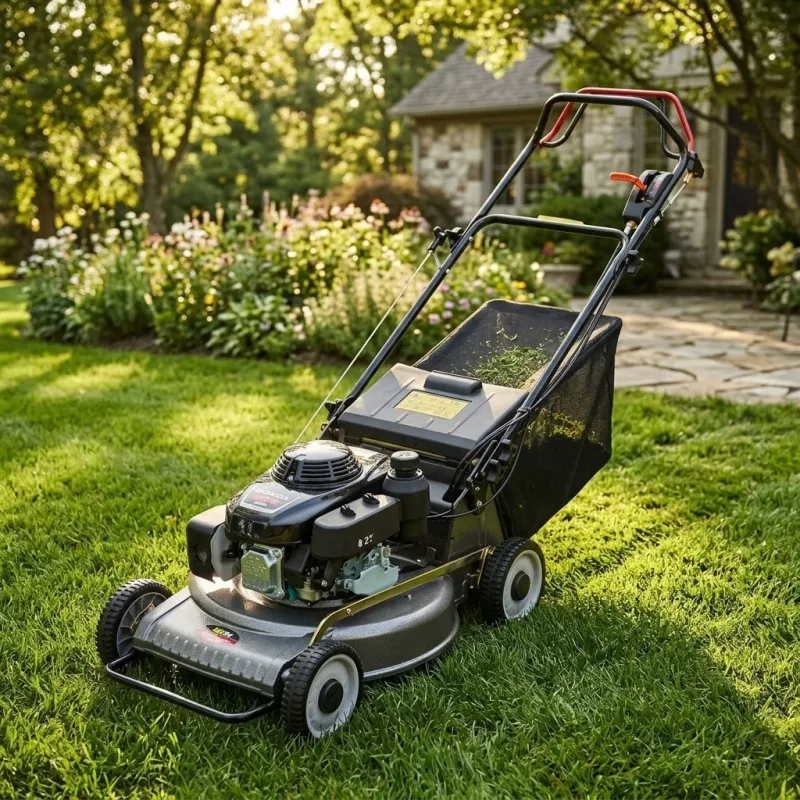21" Self-Propelled Gas Lawn Mower with Durable Aluminum Deck5-Week Delivery - Image 1