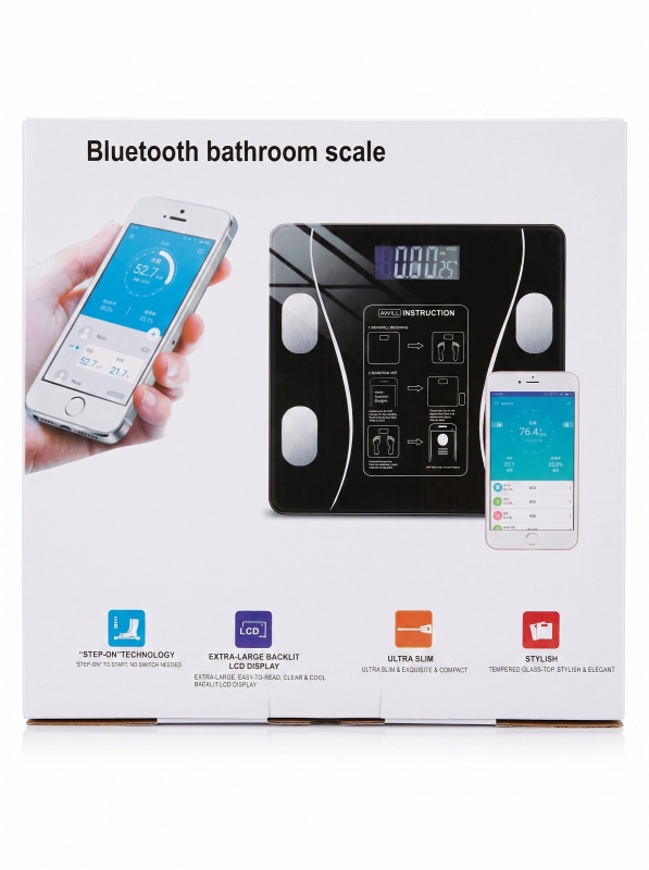 Smart Bluetooth Bathroom Scale - High Precision 180kg Digital Body Weight Scale - Image 3