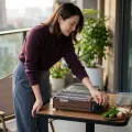 Portable Gas Grill with Interchangeable Griddle and Wire Rack 1