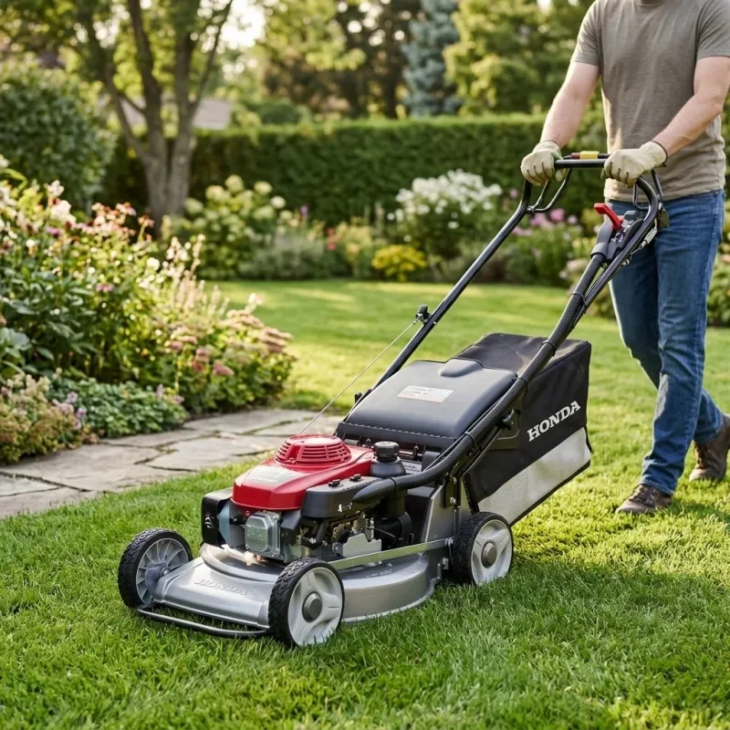 Jialing-Honda Self-Propelled Gas Lawnmower with Automatic Collection - Image 1