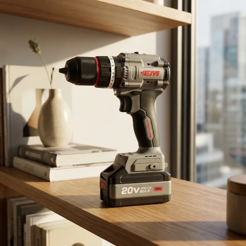 21V Brushless Cordless Drill, 90Nm High Torque, 13mm Chuck with 2x 4.0Ah Batteries - Image 3