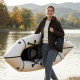 Portable Inflatable Touring Kayak - Lightweight Single Person Watercraft thumbnail 2