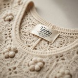 Tatario Women's 100% Pure Cashmere Hollow-Out Floral Knit Vest thumbnail 4