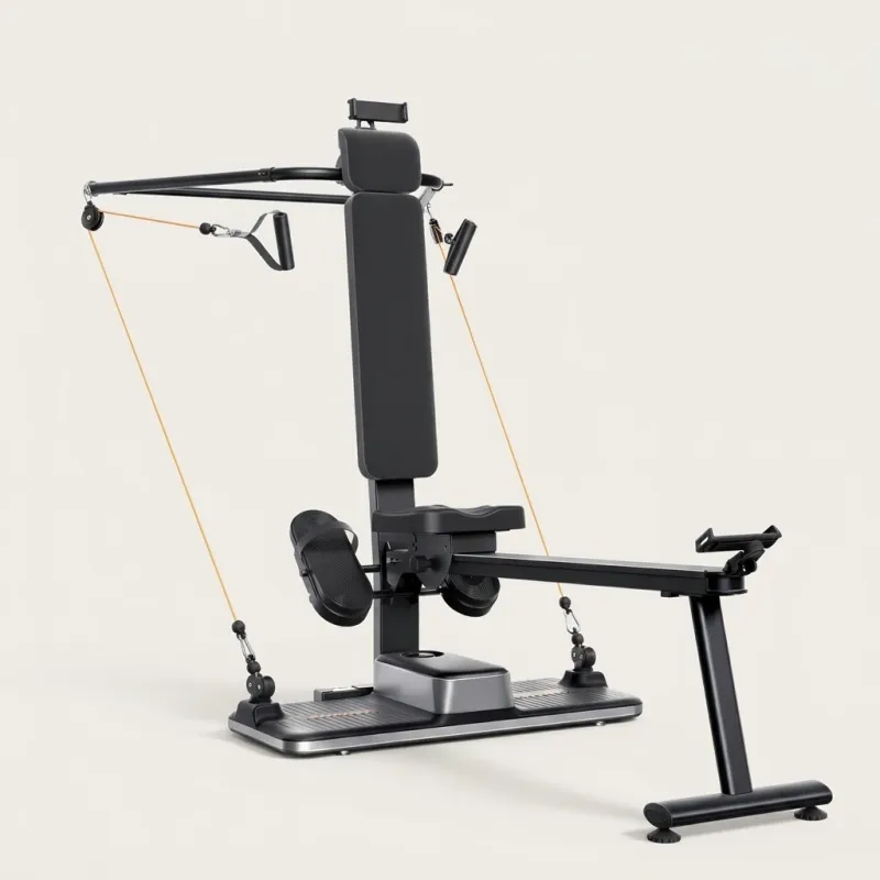 Smart All-in-One Strength Training System with Integrated Bench - Image 1
