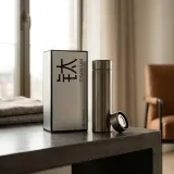 Lightweight Pure Titanium Insulated Vacuum Water Bottle, 400ml thumbnail 1