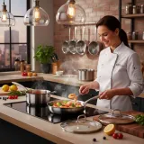 5-Piece Stainless Steel Cookware Set with Tempered Glass Lids thumbnail 5
