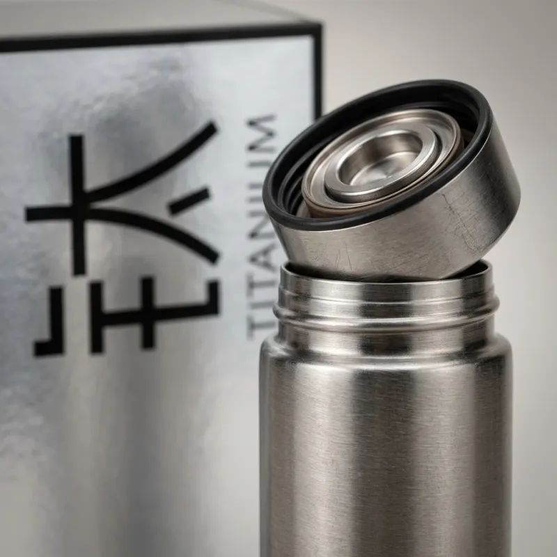 Lightweight Pure Titanium Insulated Vacuum Water Bottle, 400ml - Image 3