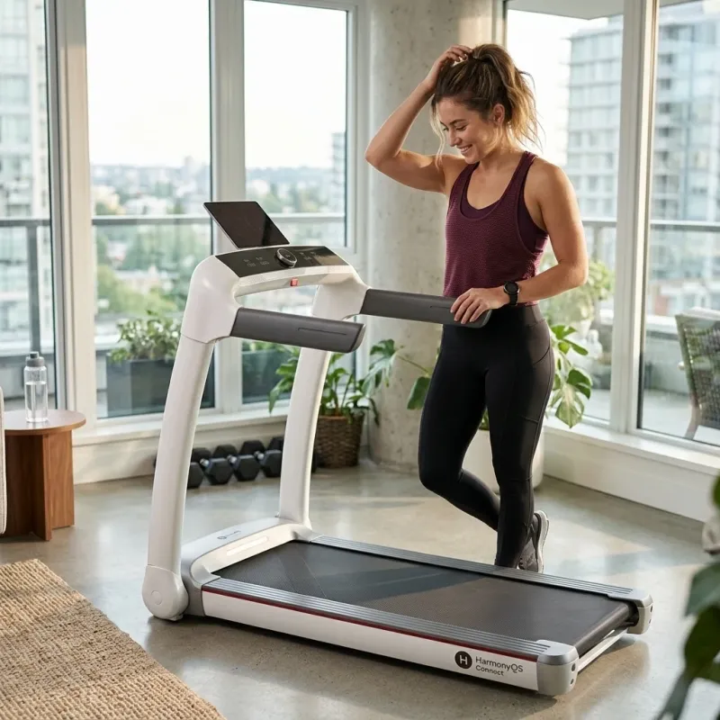 Smart Folding Treadmill with HarmonyOS Connect and Tablet Holder - Image 4