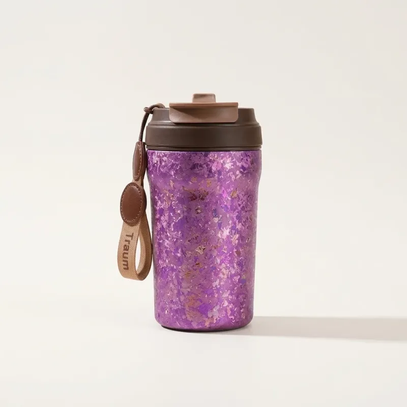 Pure Titanium Tumbler with Crystallized Finish, Lightweight 4-Color Collection - Image 1