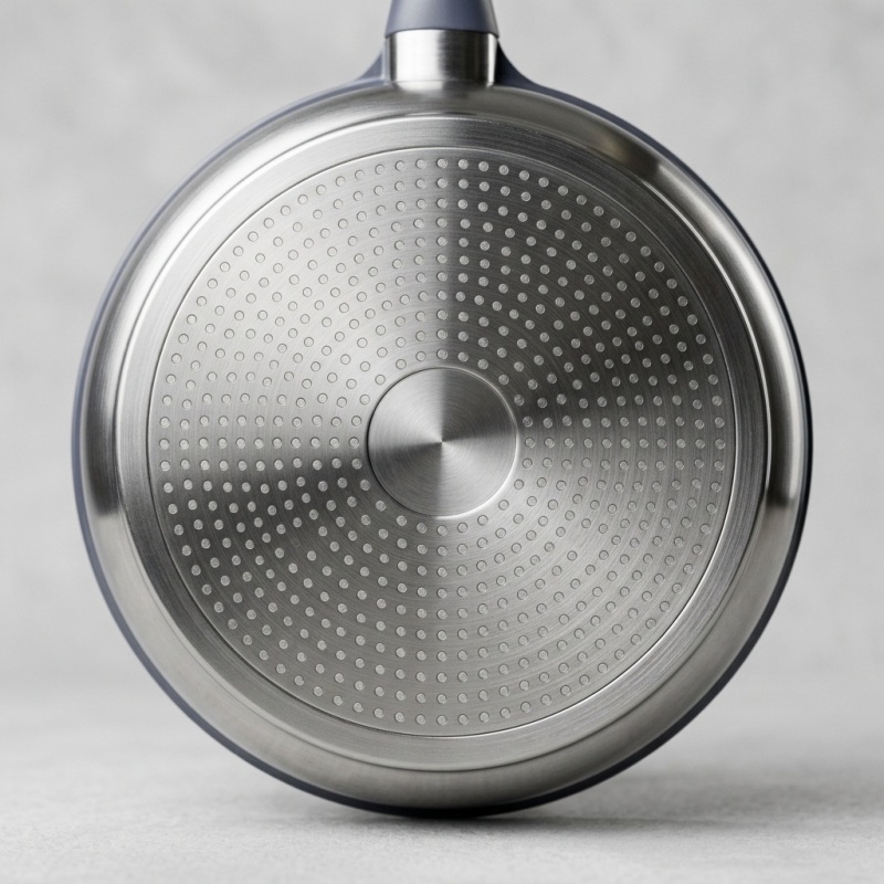 10 inch Low-Smoke Wear-Resistant Integrated Die-Cast Sauté Pan with Tempered Glass Lid, Compatible with All Stoves - Image 3