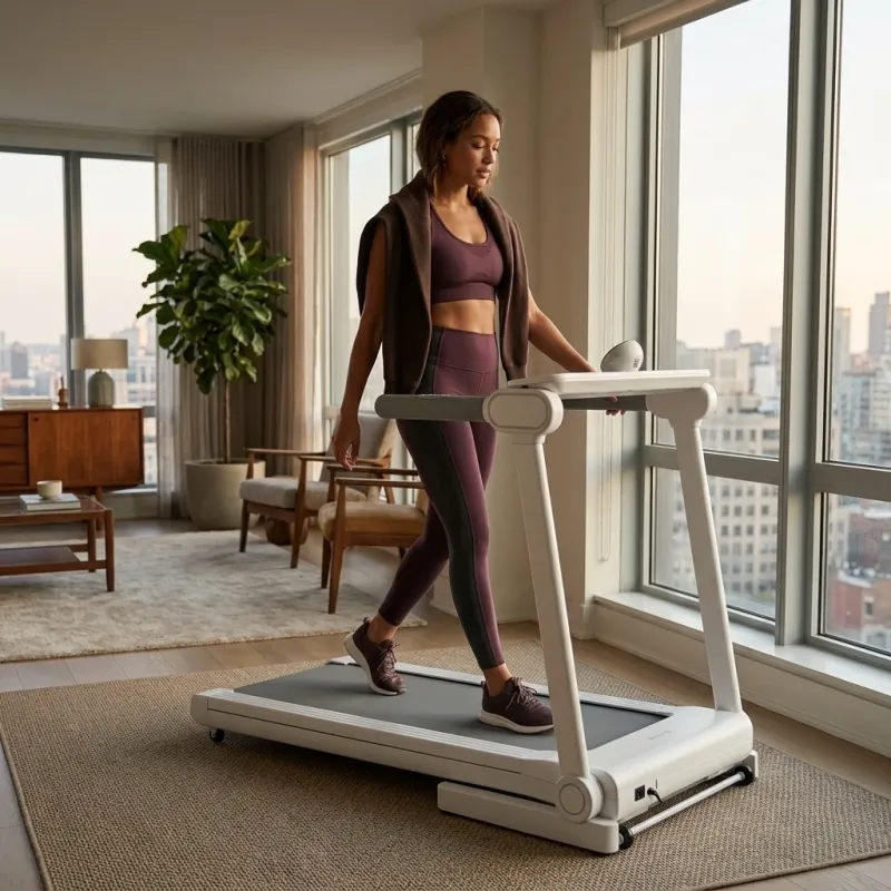 Foldable Lightweight Treadmill with Smart Interactive Display - Image 4