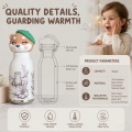 OtterSip Thermal Silicone Lid Insulated Bottle (Brown) - Stainless Steel Vacuum Flask 450ml/16 oz 6