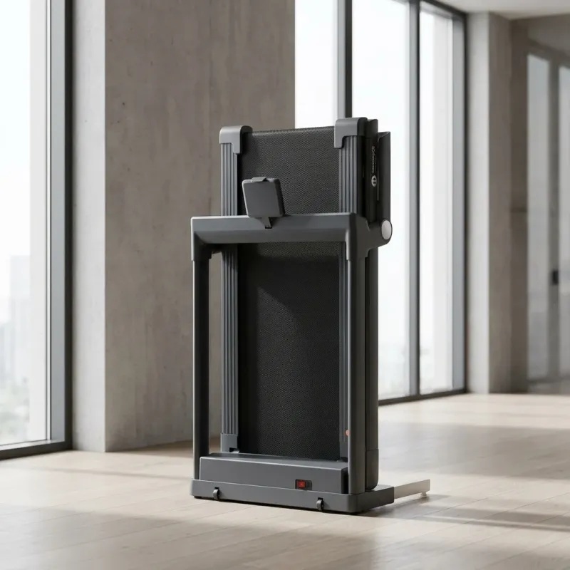 Compact Folding Smart Treadmill with Knee-Friendly Shock Absorption - Image 1