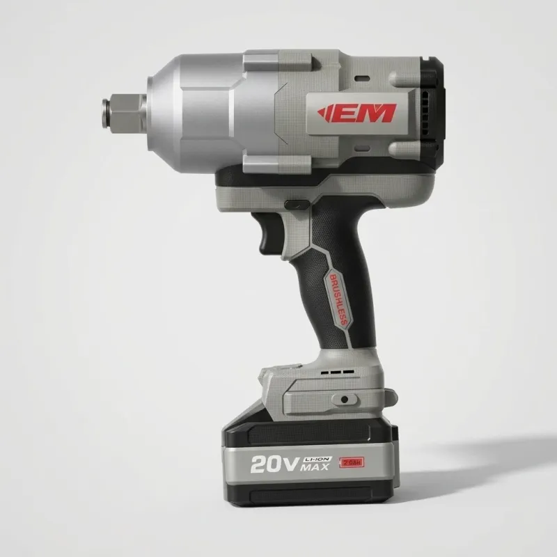 21V Brushless Impact Wrench, 2000NM Torque, Two 8.0Ah Batteries & Charger - Image 1