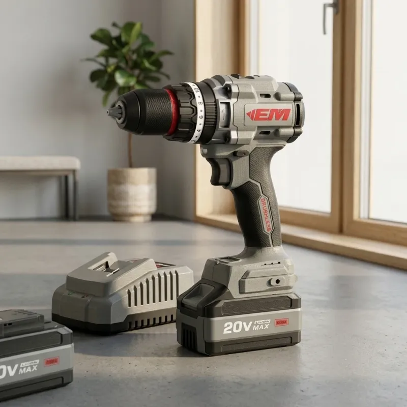 21V Brushless Cordless Drill, 150Nm High Torque, 13mm Chuck, 2 x 5.0Ah Batteries - Image 3