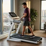Smart Home Treadmill with HD Touchscreen and Shock Absorption System thumbnail 4