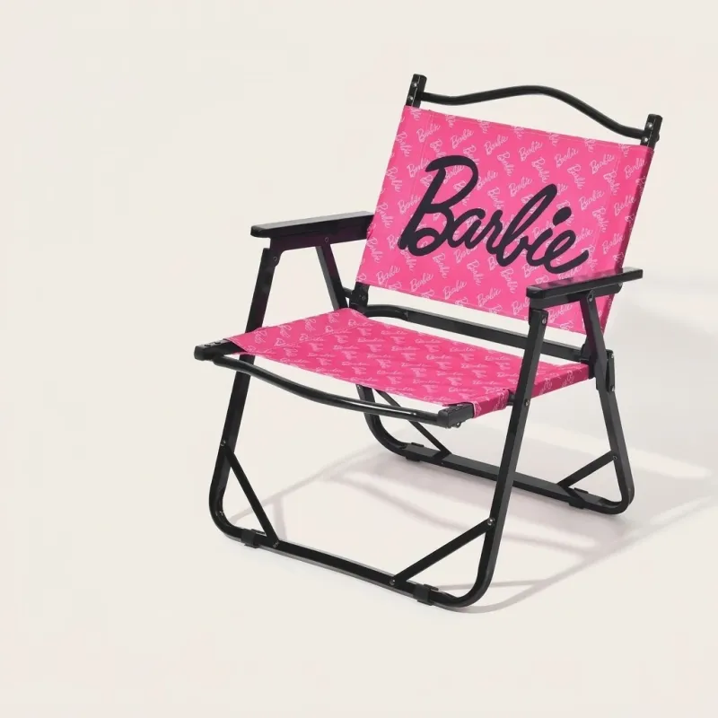 Barbie Branded Outdoor Folding Chair - Portable Heavy Duty Camping Lounge - Image 2
