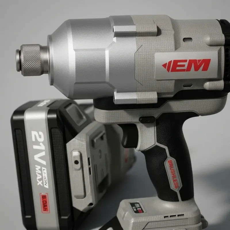 21V Brushless Impact Wrench, 2000NM Torque, Two 8.0Ah Batteries & Charger - Image 2