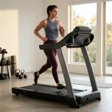 Smart Folding Treadmill with Integrated Digital Console and Dual Cup Holders thumbnail 4