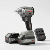 21V Cordless Brushless Impact Wrench, 500Nm Torque with Dual 4.0Ah Batteries thumbnail 1