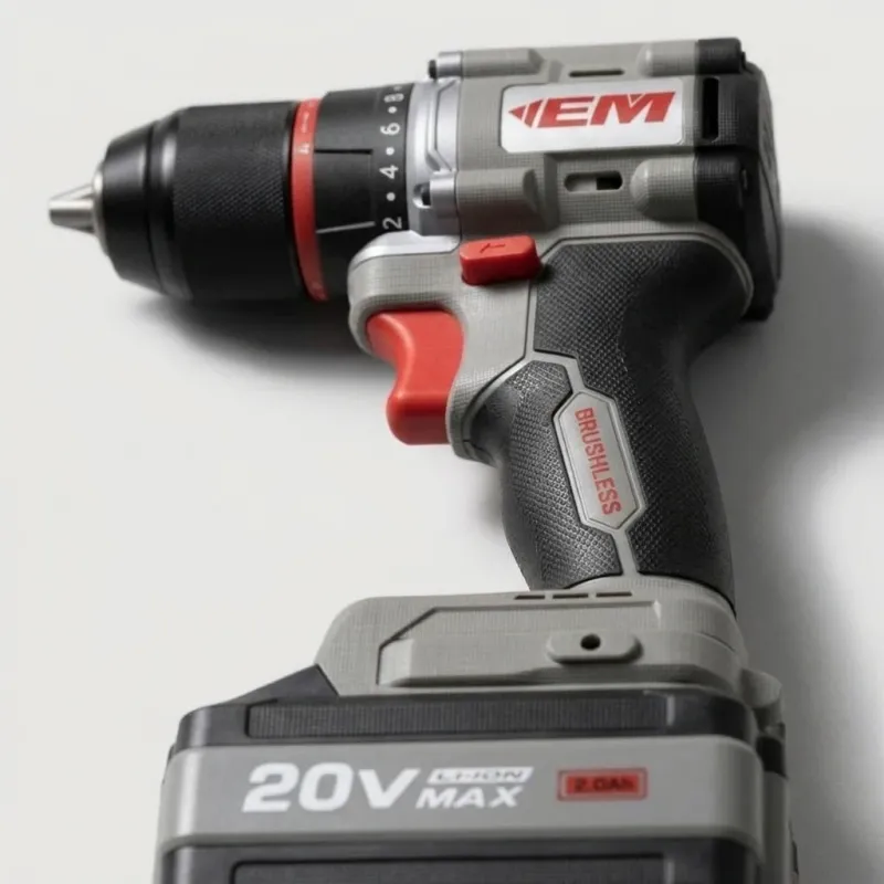21V Brushless Cordless Drill, 70Nm High Torque, 10mm Chuck with 2x 2.0Ah Battery - Image 2