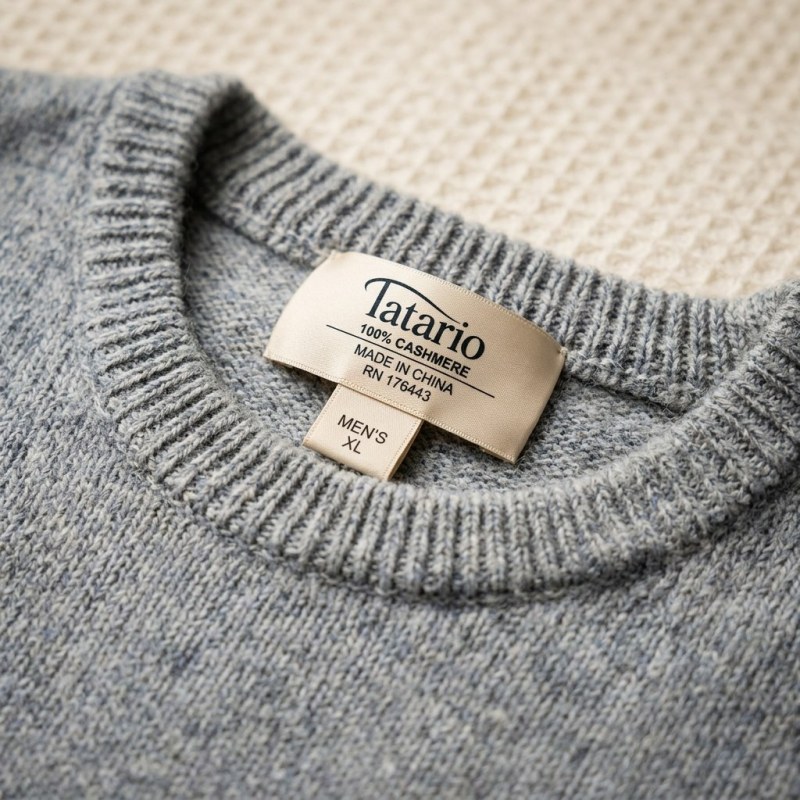 Men's Classic 100% Pure Cashmere Crew Neck Sweater - Image 4