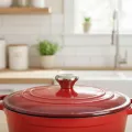 6-Piece Premium Enameled Cast Iron Cookware Set, Vibrant Red 3
