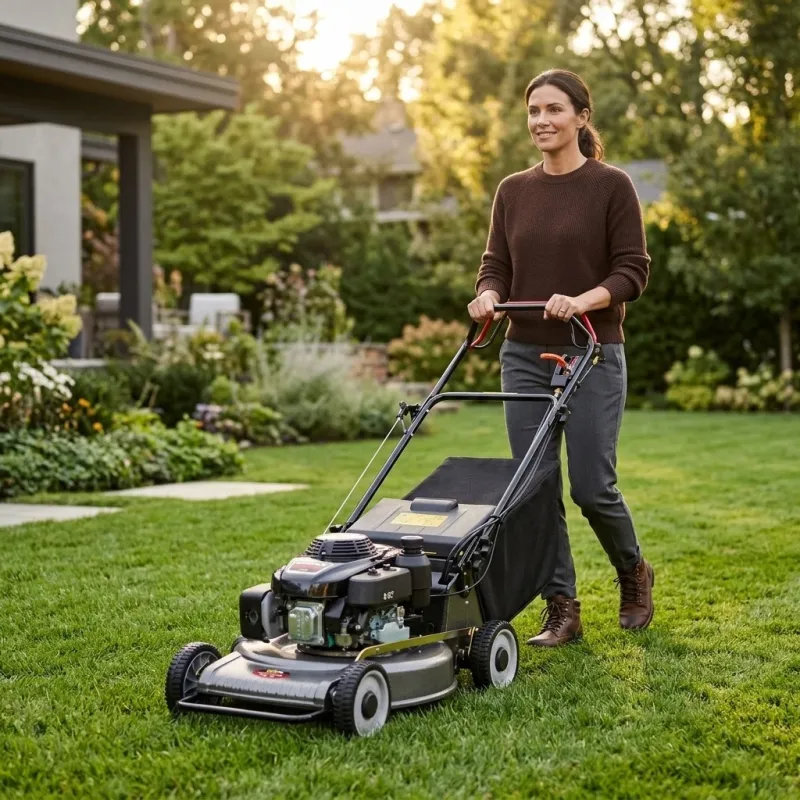 21" Self-Propelled Gas Lawn Mower with Durable Aluminum Deck5-Week Delivery - Image 2