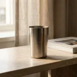 Pure Titanium Hammered Drinking Cup - Lightweight & Corrosion Resistant thumbnail 1