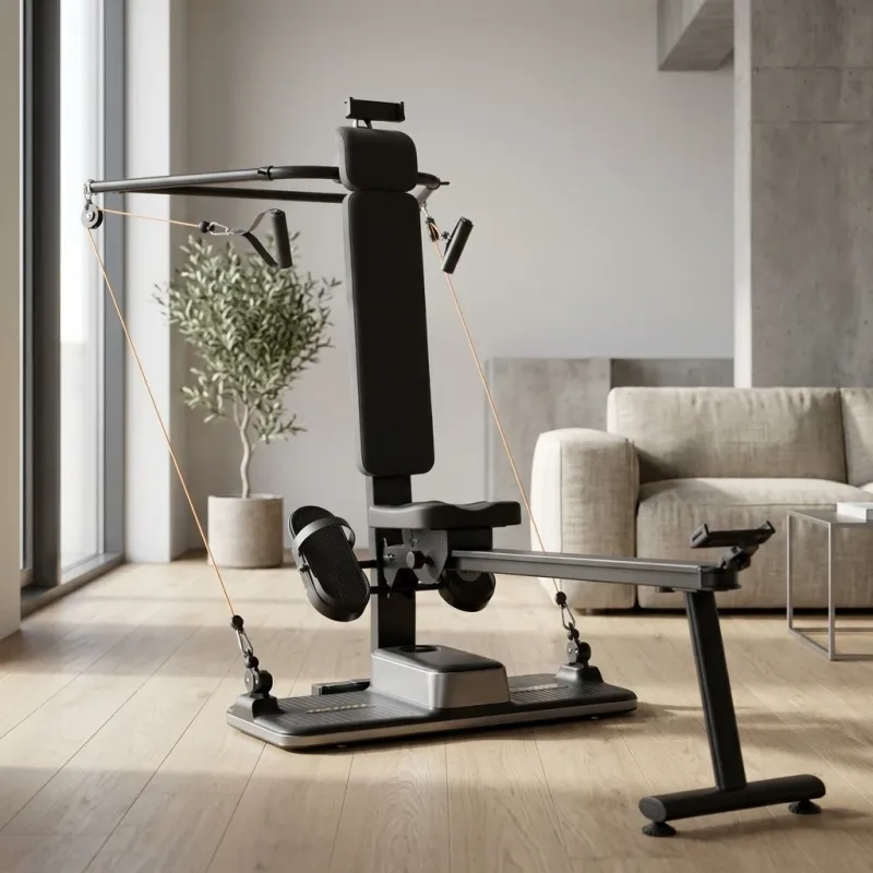 Smart All-in-One Strength Training System with Integrated Bench - Image 3