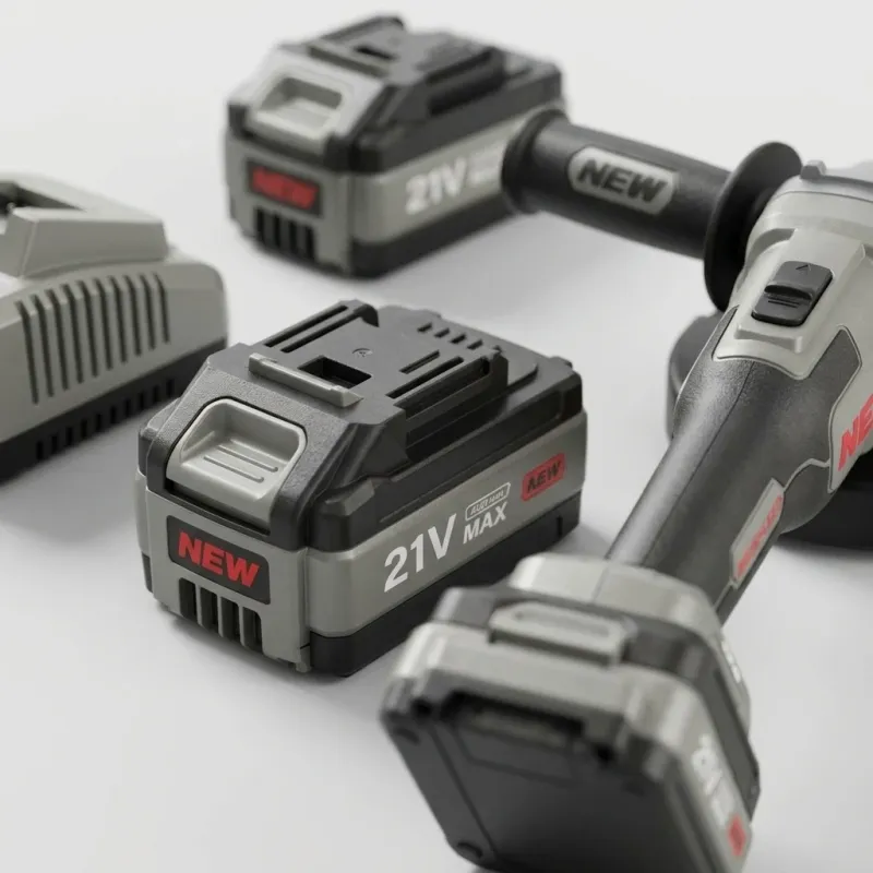 21V Brushless Cordless Angle Grinder, 100mm Tool with 2x 4.0Ah Batteries - Image 2