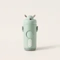 Insulated Stainless Steel Water Bottle with Antler Lid and Shoulder Strap 2
