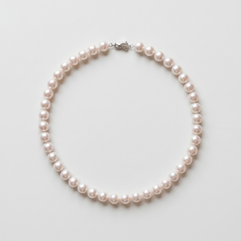 Premium Pearl Necklace 9.35-10.38mm 42 Pearls 18-Inch - Image 1